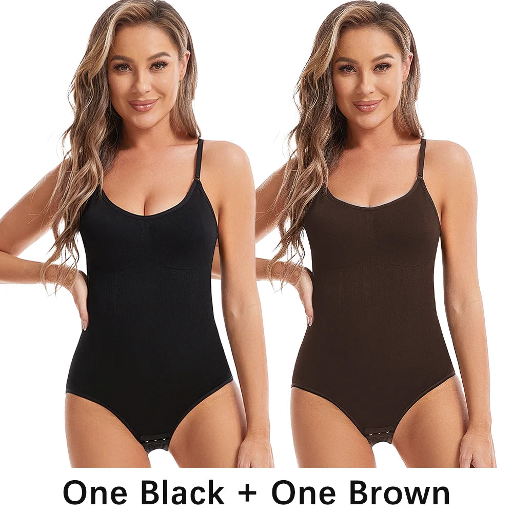 CurvaEase Everyday Open-Crotch Smoothing Bodysuit
