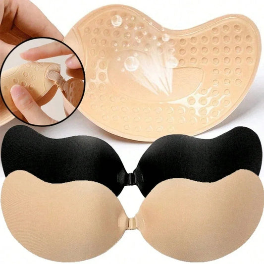 CurvaEase Invisible Lift Mango-Cup Adhesive Bra — Secure, Sweat-Resistant, Breathable, Skin-Friendly & Non-Slip Support