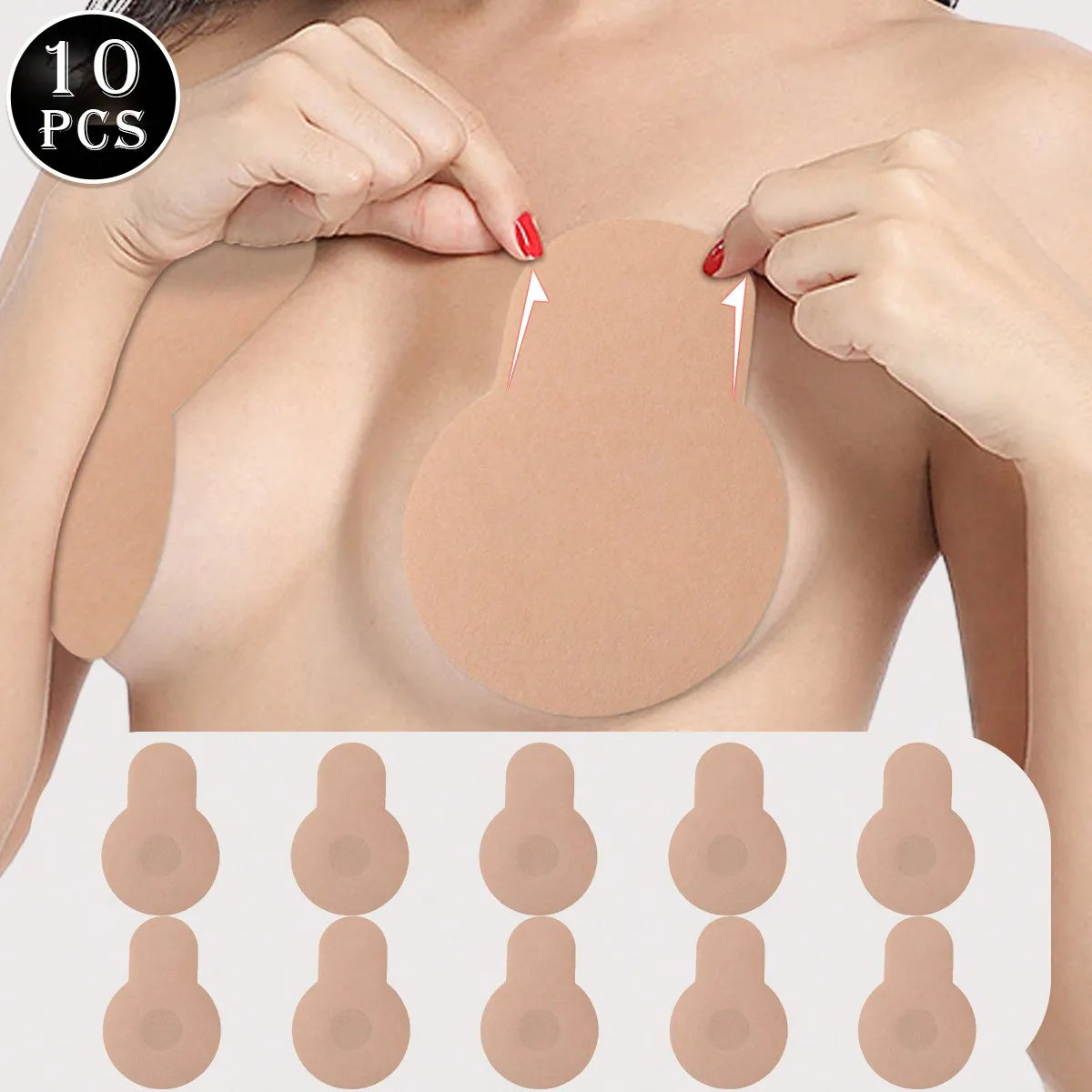 CurvaEase Invisible Lift 10-Piece Bra & Nipple Cover Set