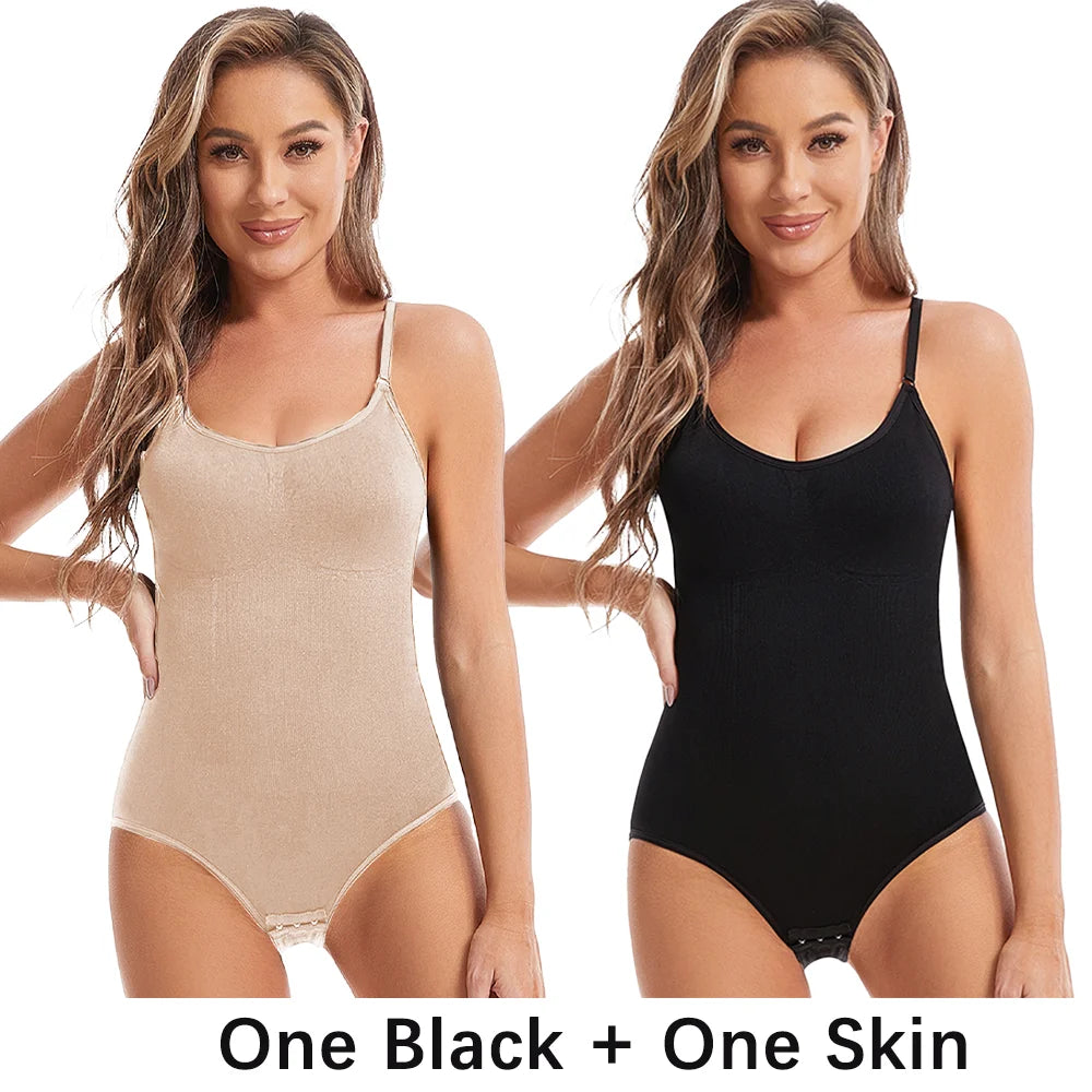 CurvaEase Everyday Open-Crotch Smoothing Bodysuit