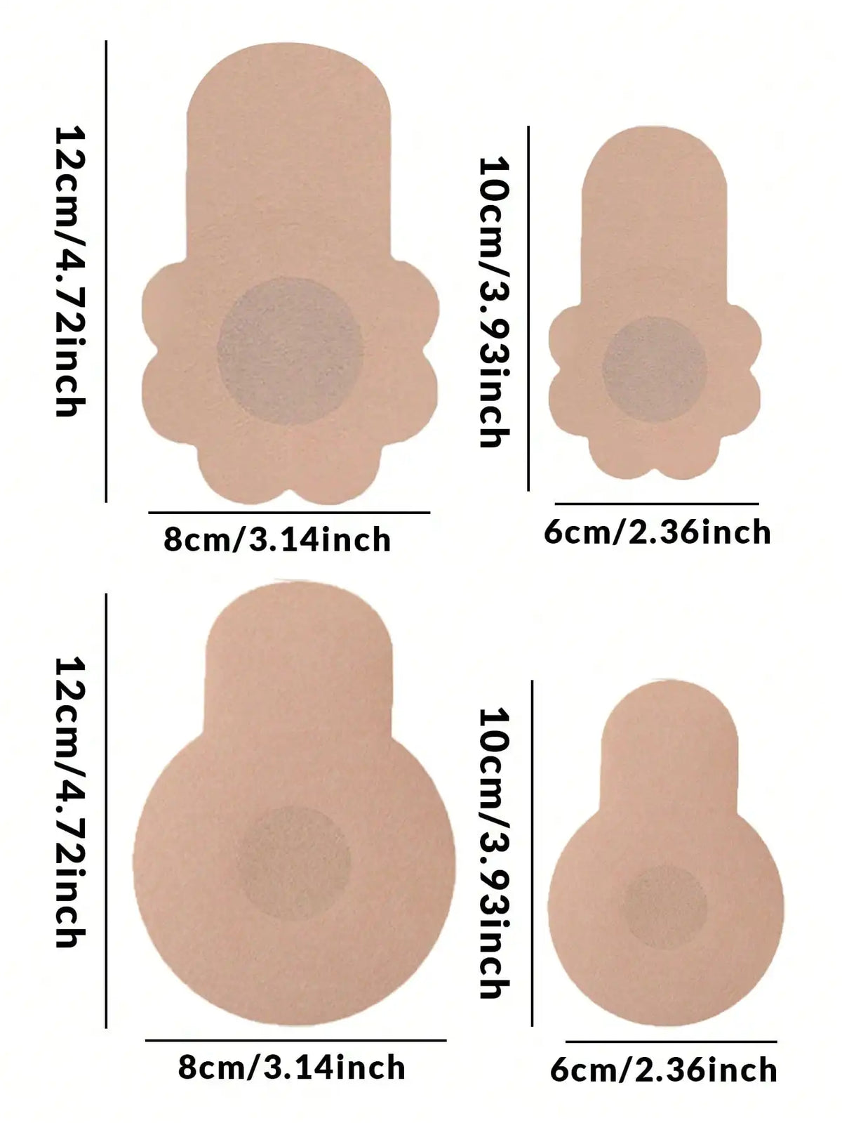 CurvaEase Invisible Lift 10-Piece Bra & Nipple Cover Set