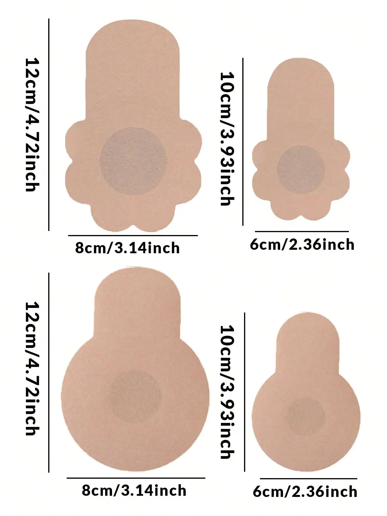 CurvaEase Invisible Lift 10-Piece Bra & Nipple Cover Set